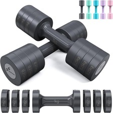 Sportneer 4-in-1 Adjustable Dumbbells Set for Women 1–2.5kg Pair Home Gym