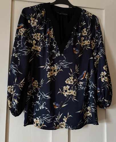 New zara black satin - new, crepe