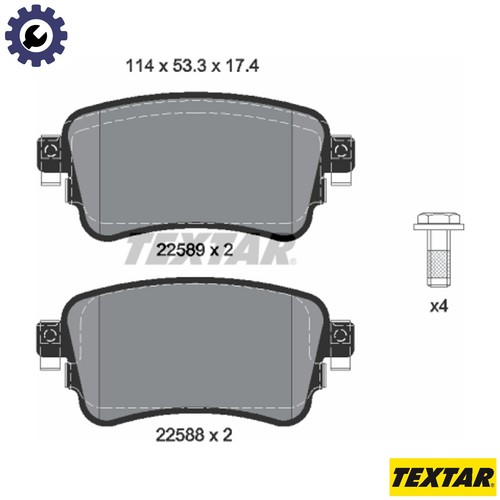 Brake pad set disc - pad,