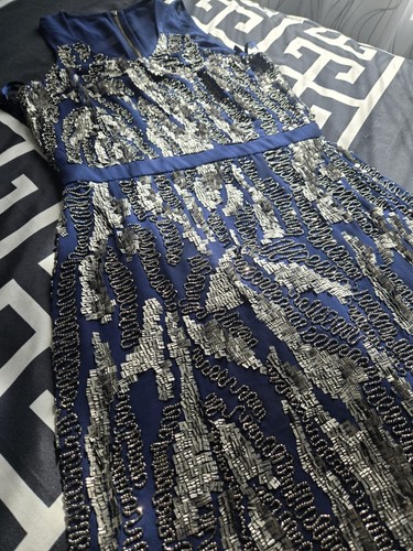Navy sparkling zippy dress - navy, zippy-