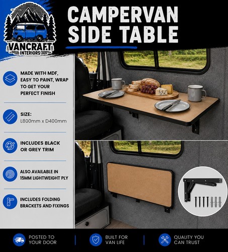 Folding campervan table 800mm - table,,