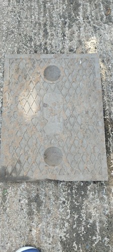 Cast iron manhole cover - iron,
