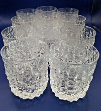 Whitefriars Bark Small Whiskey Tumblers x11 Geoffrey Baxter 3" 