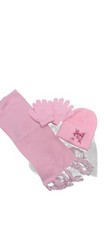 GIRLS MATCHING HAT, SCARF, AND