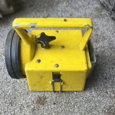 VINTAGE 3-COLOUR RAILWAY BARDIC HAND LAMP - YELLOW BODY - GOOD CONDITION.