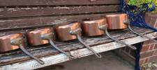 French  Vintage Copper Set 5