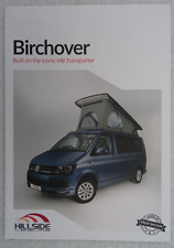 VW T6 TRANSPORTER BIRCHOVER 4-Berth CAMPERVAN Brochure. Specifications/Layouts.