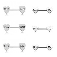 2Pcs Sexy Nipple Shield Bar