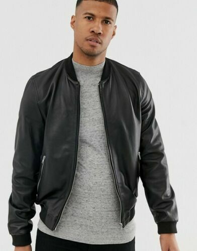 Men black bomber - men's,