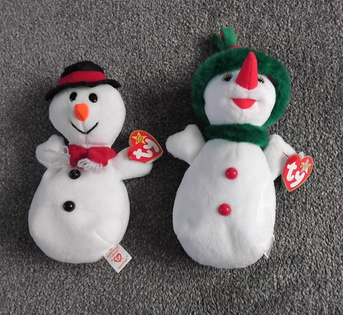 Snowball and snowgirl beanie - snowgirl,
