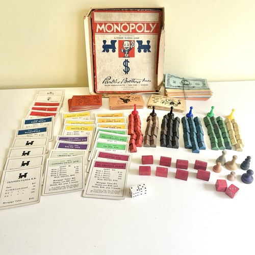 Vintage 1940s monopoly wood - vintage,