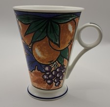 Vintage Autumn Gold Fine Bone China Mug by Wren Art Deco Style 11.5cm  VGC