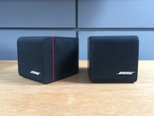 2 X BOSE BLACK RED LINE CUBE