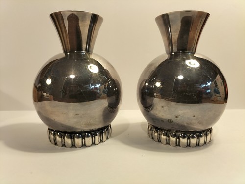 Pair vintage vases - of,