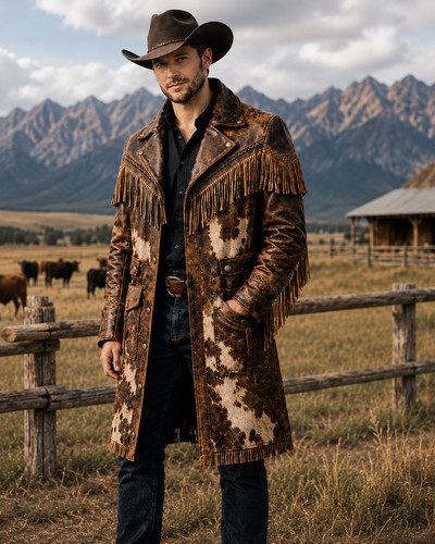 Men western cowboy fringe - western,