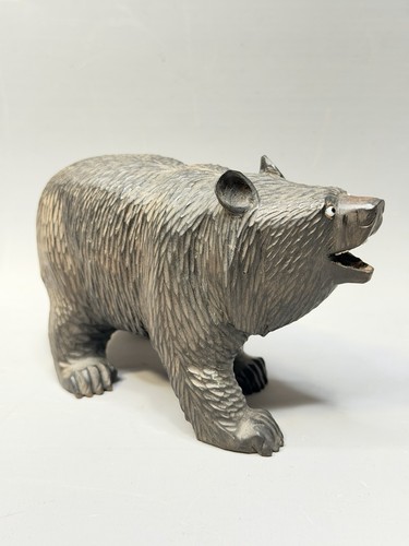 Vintage japanese kibori kuma - vintage,