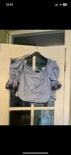 Zara top cold shoulder or