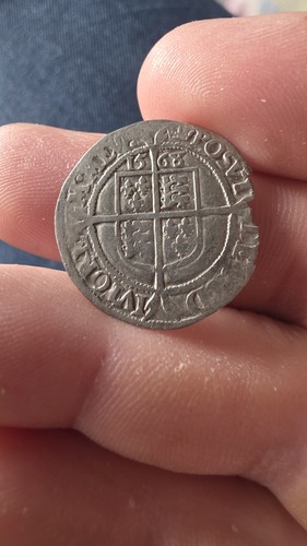 1568 elizabeth hammered - 1568,