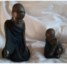 2 Soul Journey Maasai figurines NJERI Daughter of Warrior & NAFULA Rainy Season