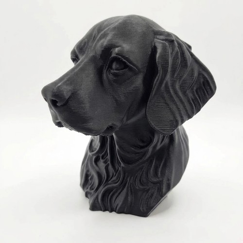 Brittany spaniel dog bust - spaniel,