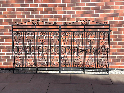 Heavy duty black wrought iron - duty,