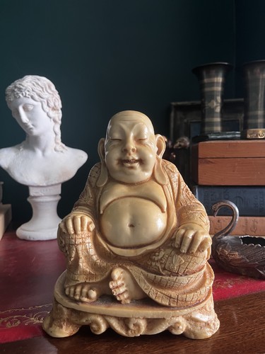 Vintage large laughing buddha - large,