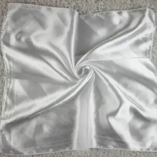 Satin solid silk scarf - solid,