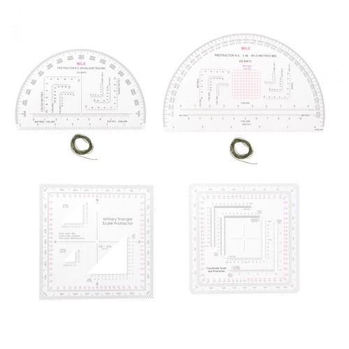 Land navigation protractor - navigation, map
