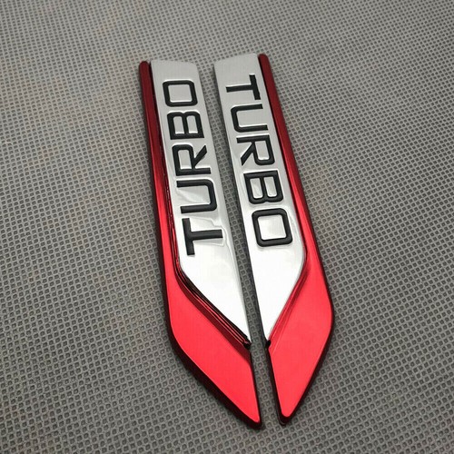 Red metal turbo side - 2x,