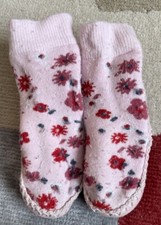 Mocc Onns Mocassin Style Girls’ Slipper Socks, 6-12 Months