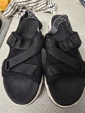 Skechers  DADDY O DIBS PLATFORM BLACK SANDALS UK 8