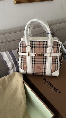 Burberry check minford tote - burberry,