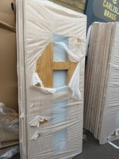 Commercial 3 Square Glass Oak Fire Doors – FD30 – 33"x78"x44mm – Glazed