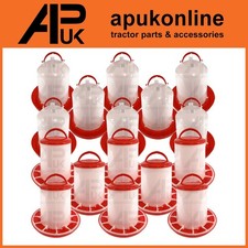 8x Drinker Feeder Set 3L & 3kg
