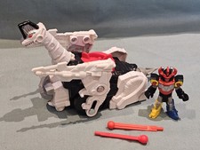 Mattel Imaginext Power Rangers Megazord Figuire & Titanus Zord 2x Missiles RARE