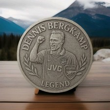 Dennis Bergkamp Arsenal Legend Coin With Personalisation +stand