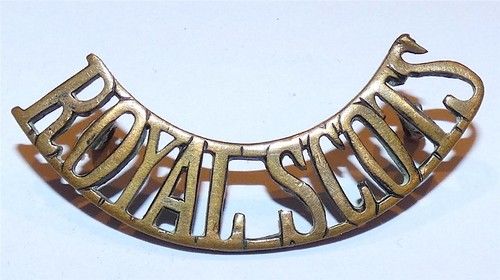 Royal scots shoulder title - scots,