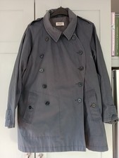 Toast  airforce Blue Cotton Double-Breasted lined Coat Jacket – Size 14UK 