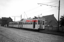 PHOTO  BELGIUM TRAM 1958