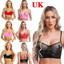UK Women's PVC Leather Bra