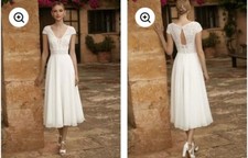 wedding dress size 12 uk tea length