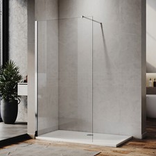 Walk In Shower Enclosure Screen And Tray Wet Room 8mm NANO Glass Panel Cubicle