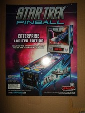 Star Trek Enterprise Limited Edition Pinball Machine Flyer