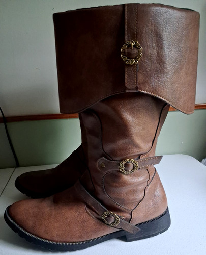 Men medieval pirate boots - medieval,