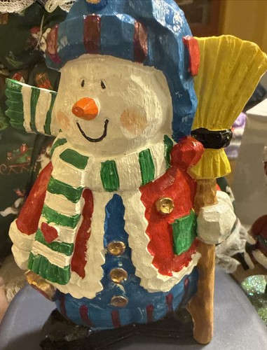 Vintage snowman figurine - vintage,