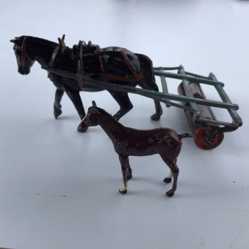 Britains cart horse with - britains,