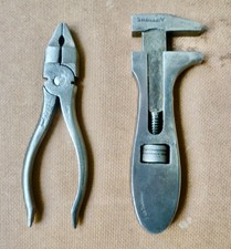 VINTAGE SHELLEY 6” PLIERS & ADJUSTABLE SPANNER JAGUAR MG BSA  CAR / MOTOR CYCLE