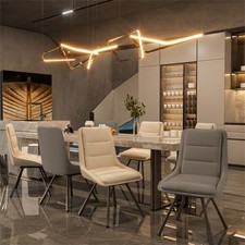 2/4x Microfiber Leather Swivel