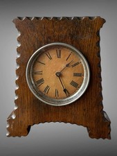 Edwardian Oak Clock Mechanical