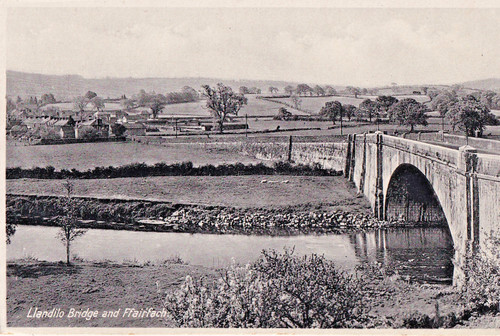 Fgy vintage postcard llandilo - vintage, postcard,